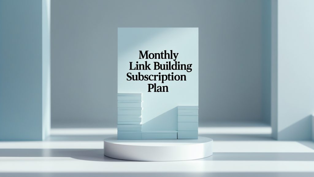 Monthly Link Building Subscription Plan